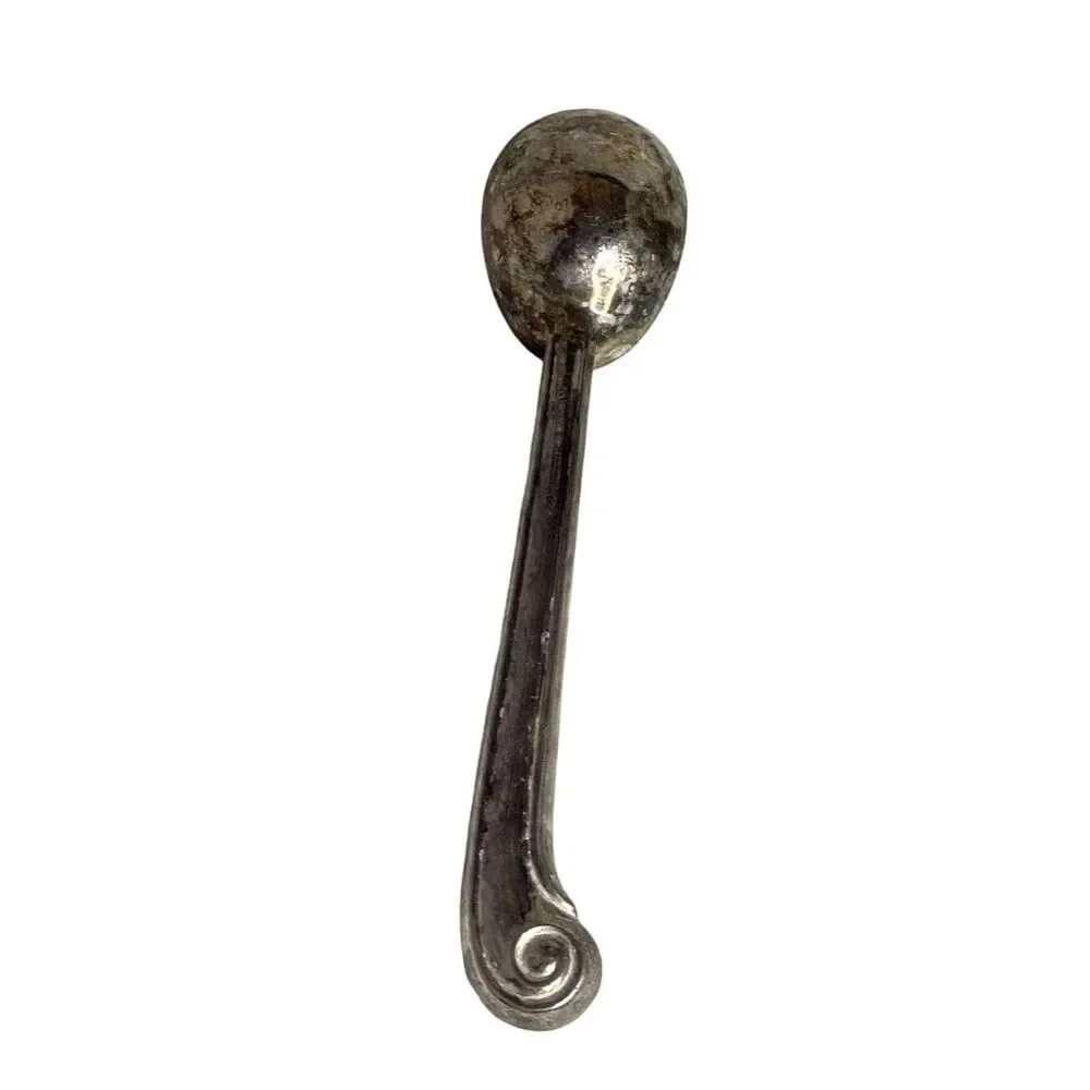 #8120 SHEFFIELD SILVER PLATED VINTAGE ICE CREAM SCOOP  TARNISHED